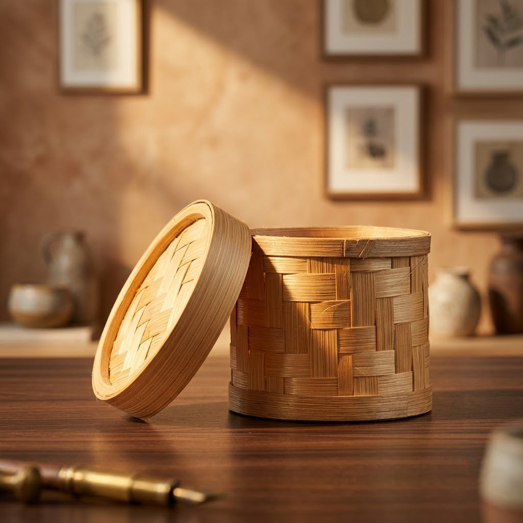 Bamboo Pen Stand