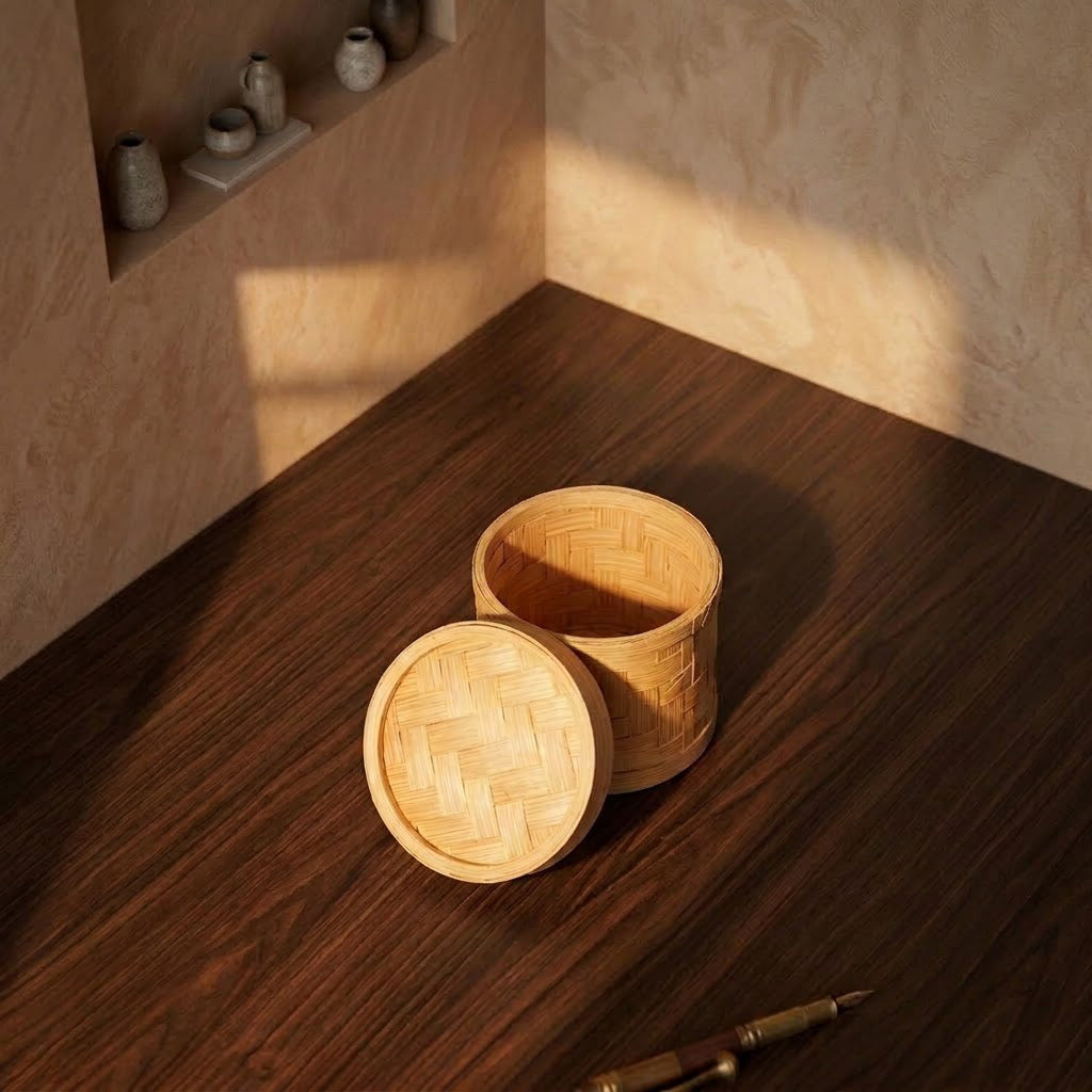 Bamboo Pen Stand