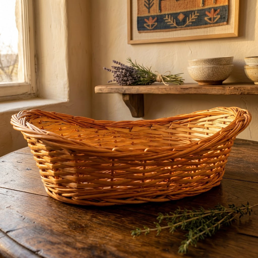 Cane Boat Basket