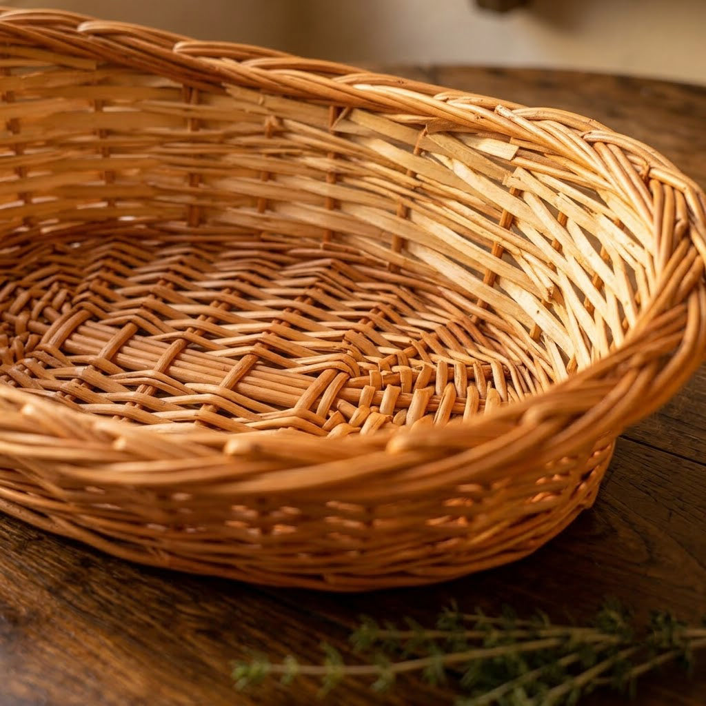 Cane Boat Basket