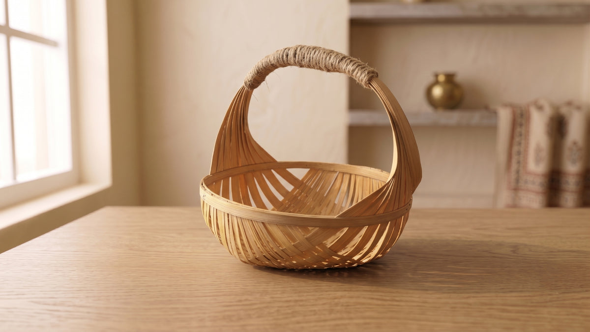 Square Bamboo Basket