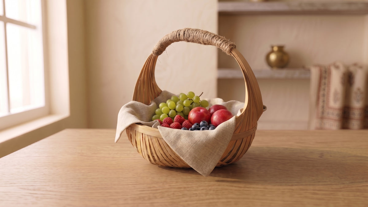 Square Bamboo Basket